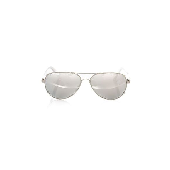 Frankie Morello Silver Metallic Fiber Men's Men's Sunglass